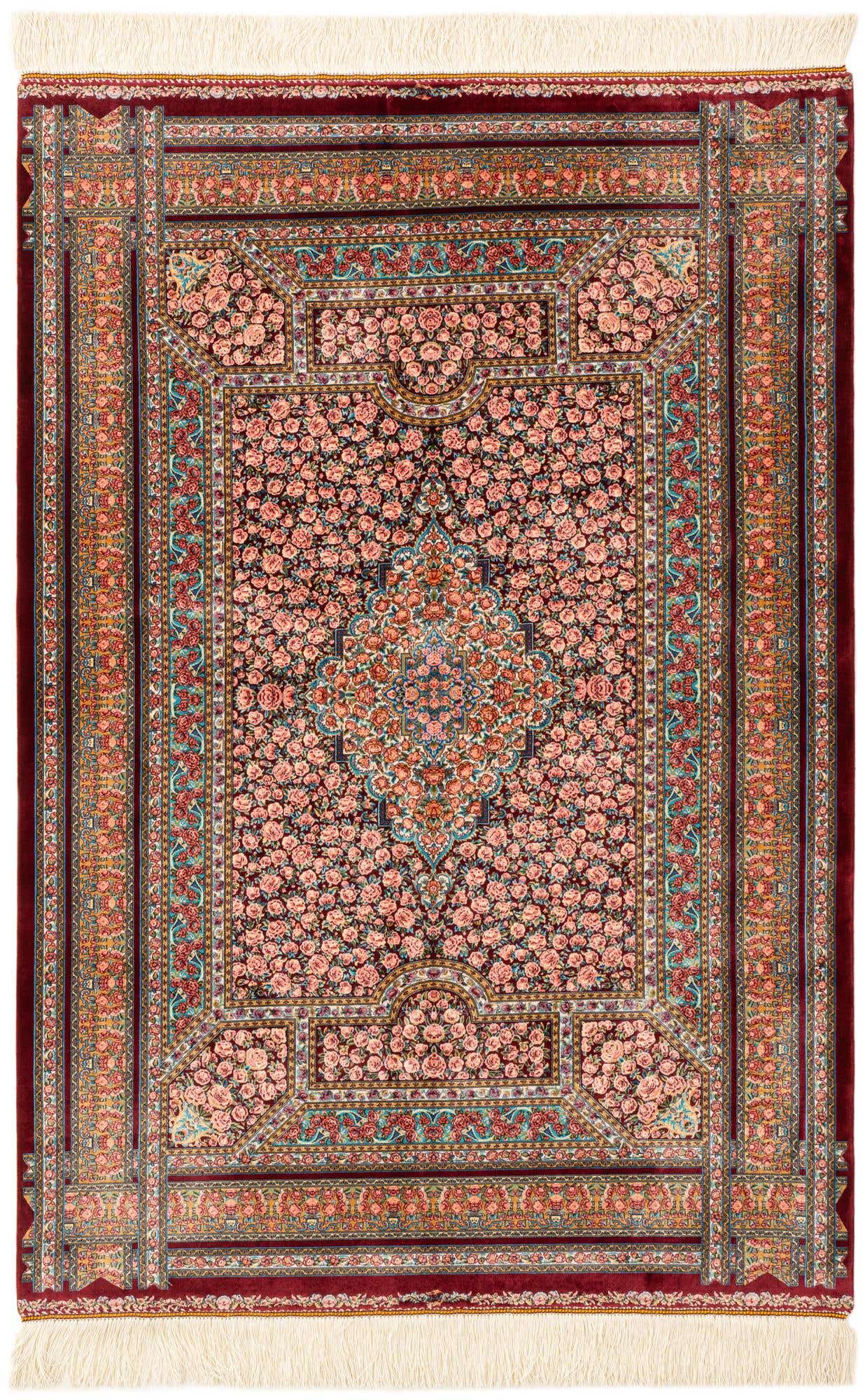 3' 3 x 4' 9 Ghom Design Rug