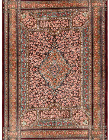 3' 3 x 4' 9 Ghom Design Rug