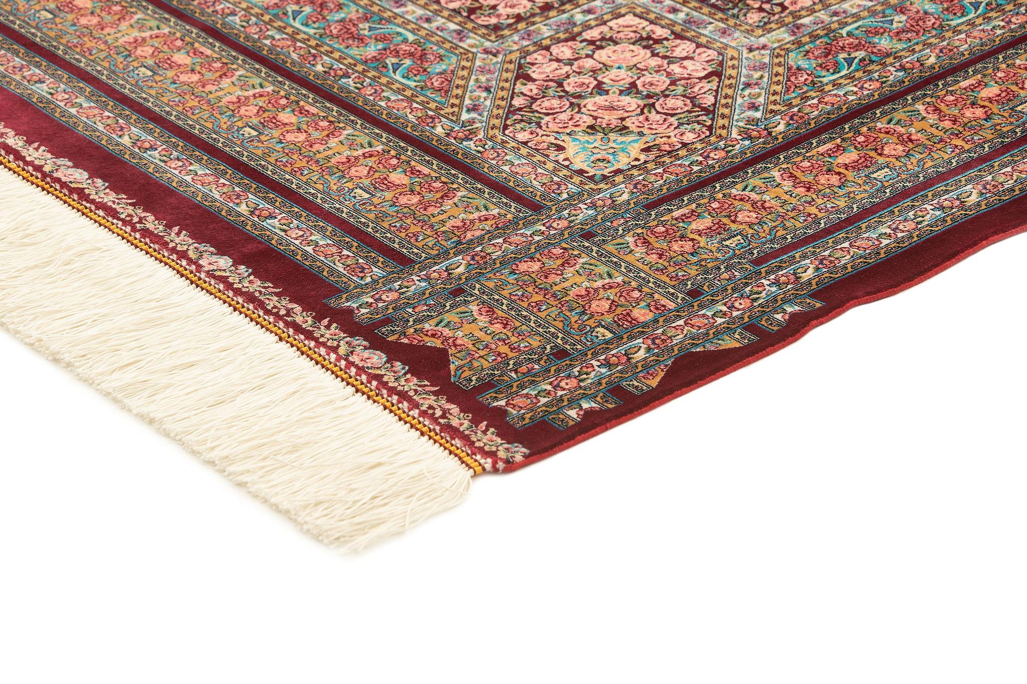 3' 3 x 4' 9 Ghom Design Rug