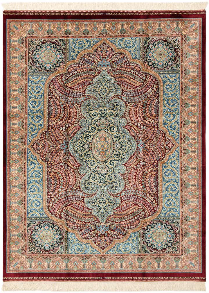 4' 4 x 6' 4 Ghom Design Rug
