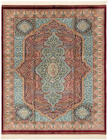 4' 4 x 6' 4 Ghom Design Rug