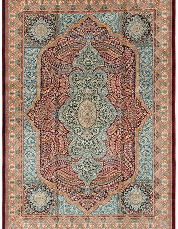 4' 4 x 6' 4 Ghom Design Rug