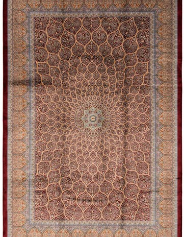 4' 9 x 7' 5 Ghom Design Rug