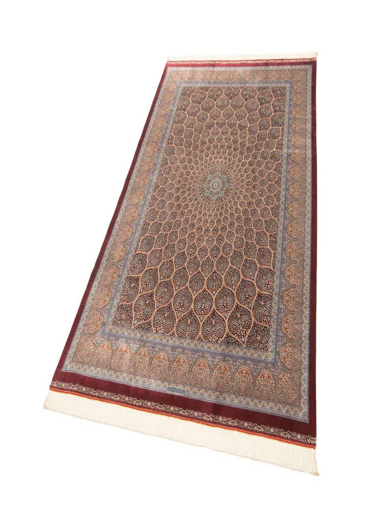 4' 9 x 7' 5 Ghom Design Rug