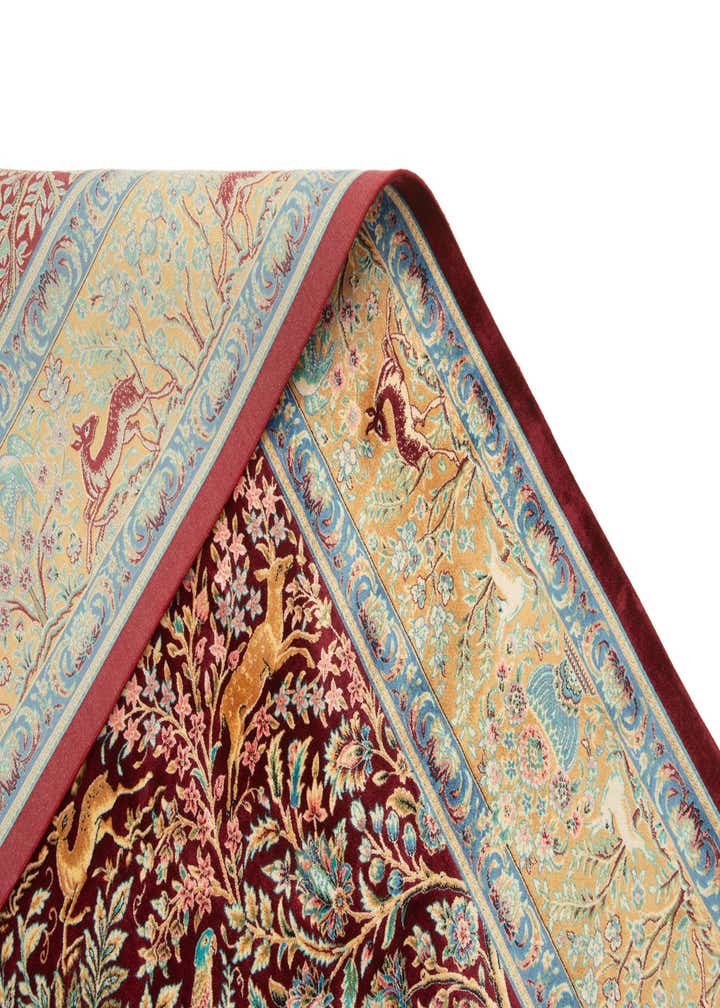 4' 4 x 6' 5 Ghom Design Rug