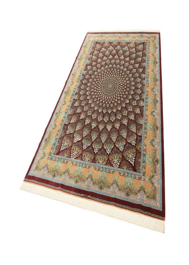 6' 7 x 9' 7 Ghom Design Rug