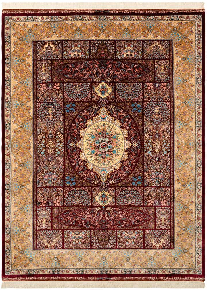 6' 7 x 9' 8 Ghom Design Rug