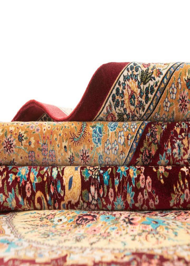 6' 7 x 9' 8 Ghom Design Rug