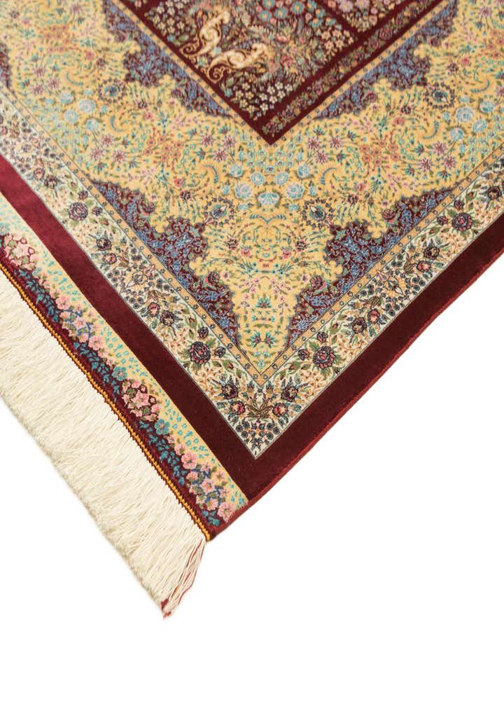 6' 6 x 9' 8 Ghom Design Rug