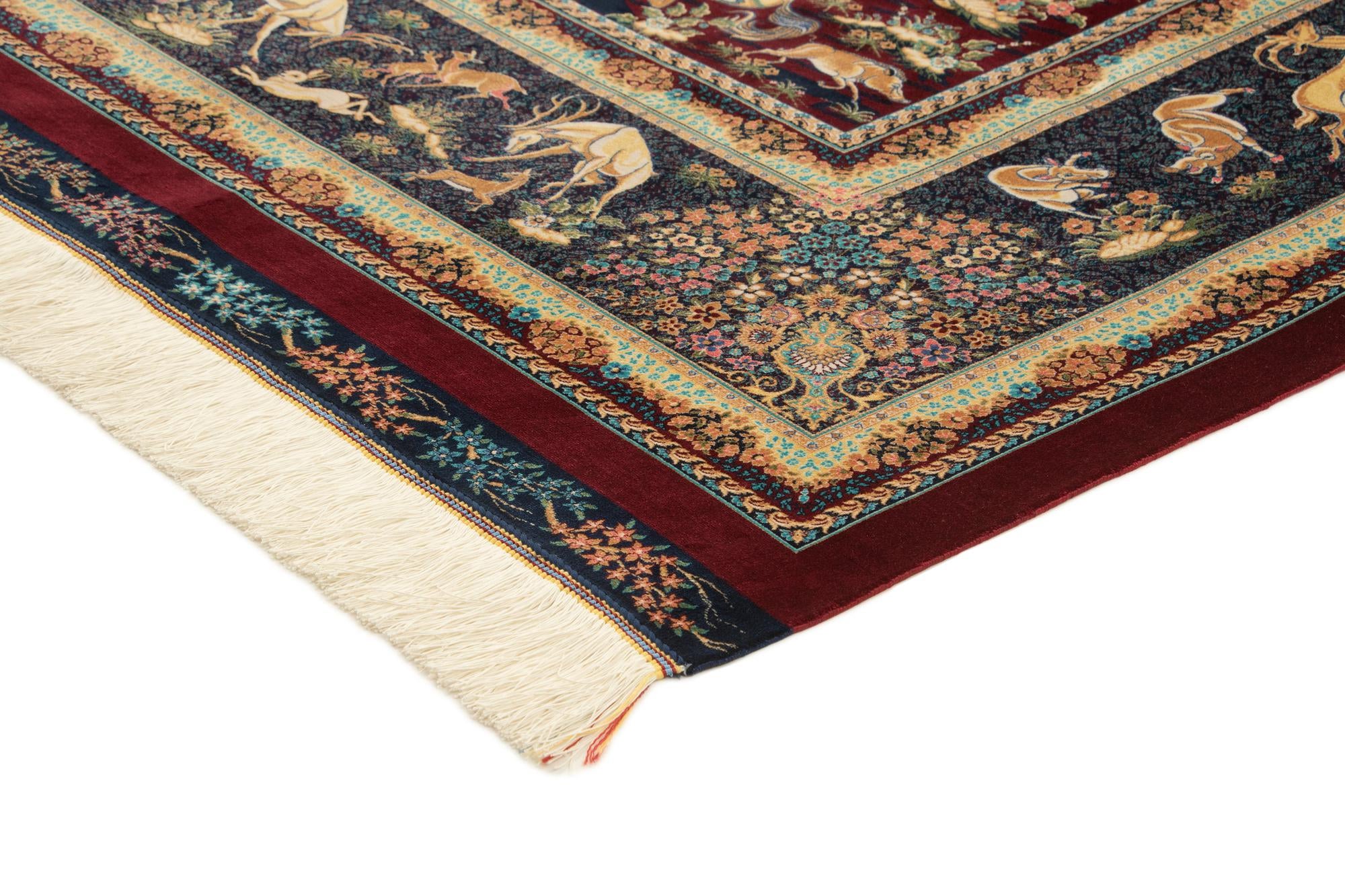 6' 6 x 9' 7 Ghom Design Rug