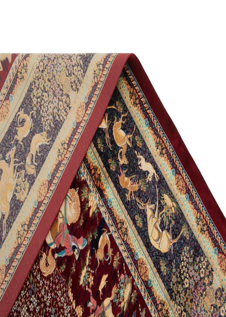 6' 6 x 9' 7 Ghom Design Rug