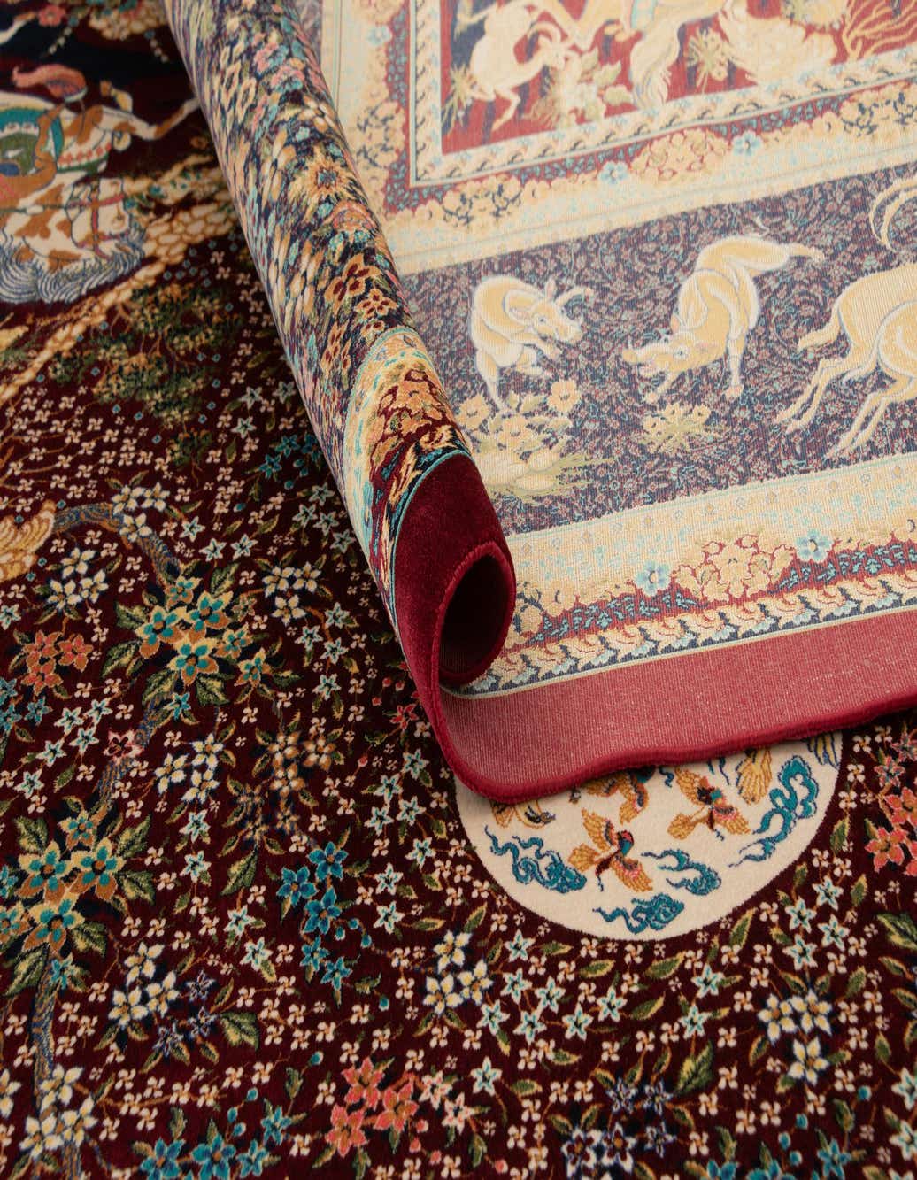 6' 6 x 9' 7 Ghom Design Rug
