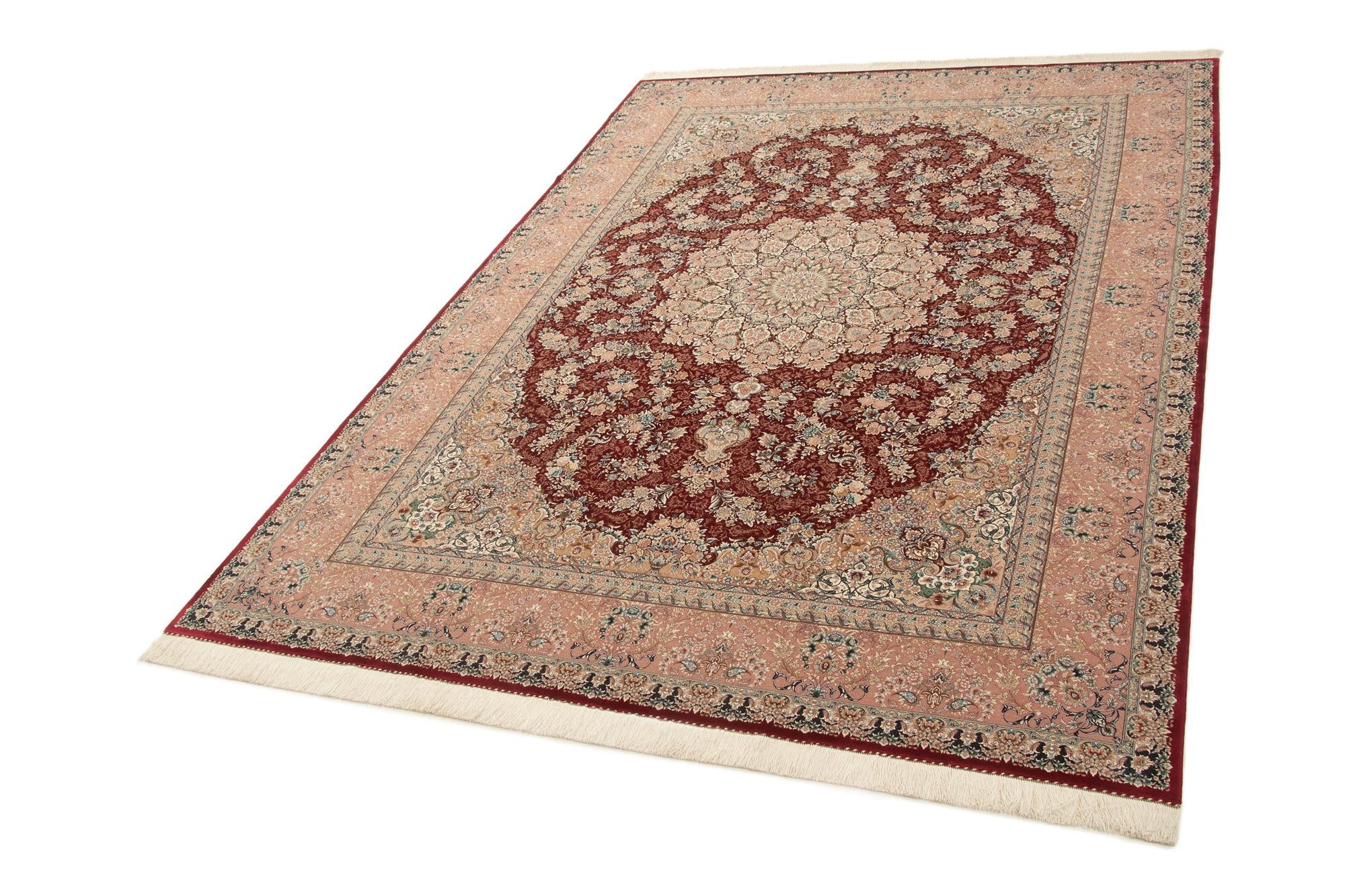 7' 11 x 11' 1 Ghom Design Rug