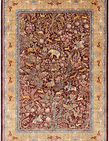 4' 5 x 6' 5 Ghom Design Rug