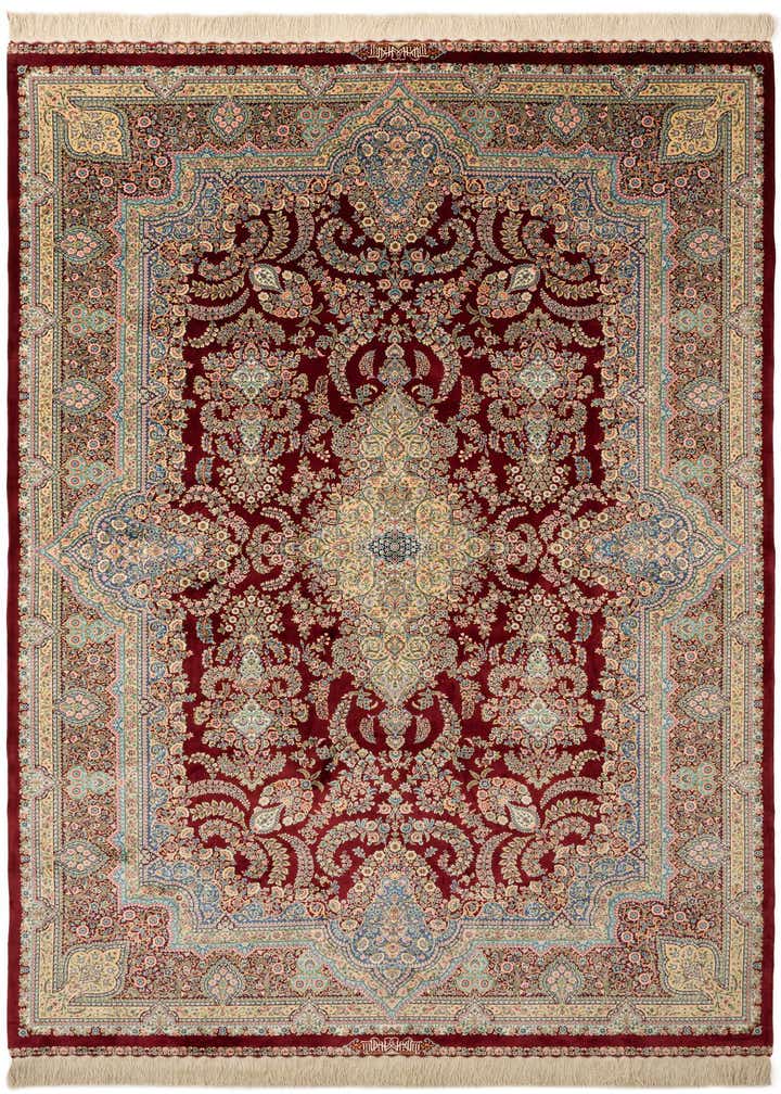 6' 6 x 9' 7 Ghom Design Rug