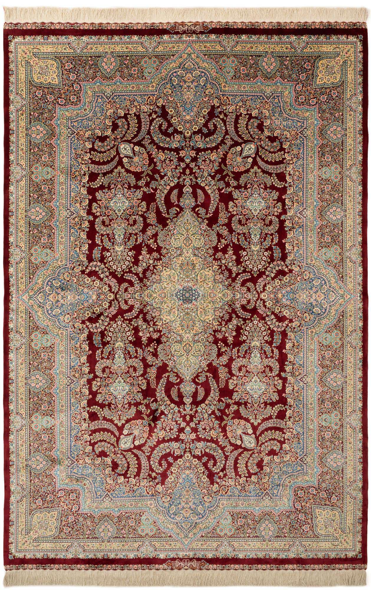 6' 6 x 9' 7 Ghom Design Rug