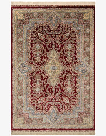 6' 6 x 9' 7 Ghom Design Rug