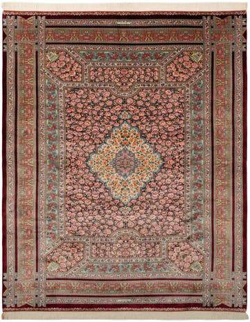 6' 6 x 9' 7 Ghom Design Rug