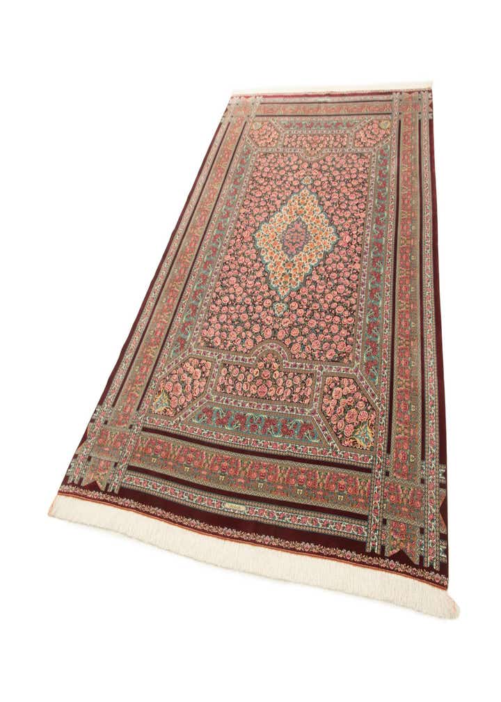 6' 6 x 9' 7 Ghom Design Rug