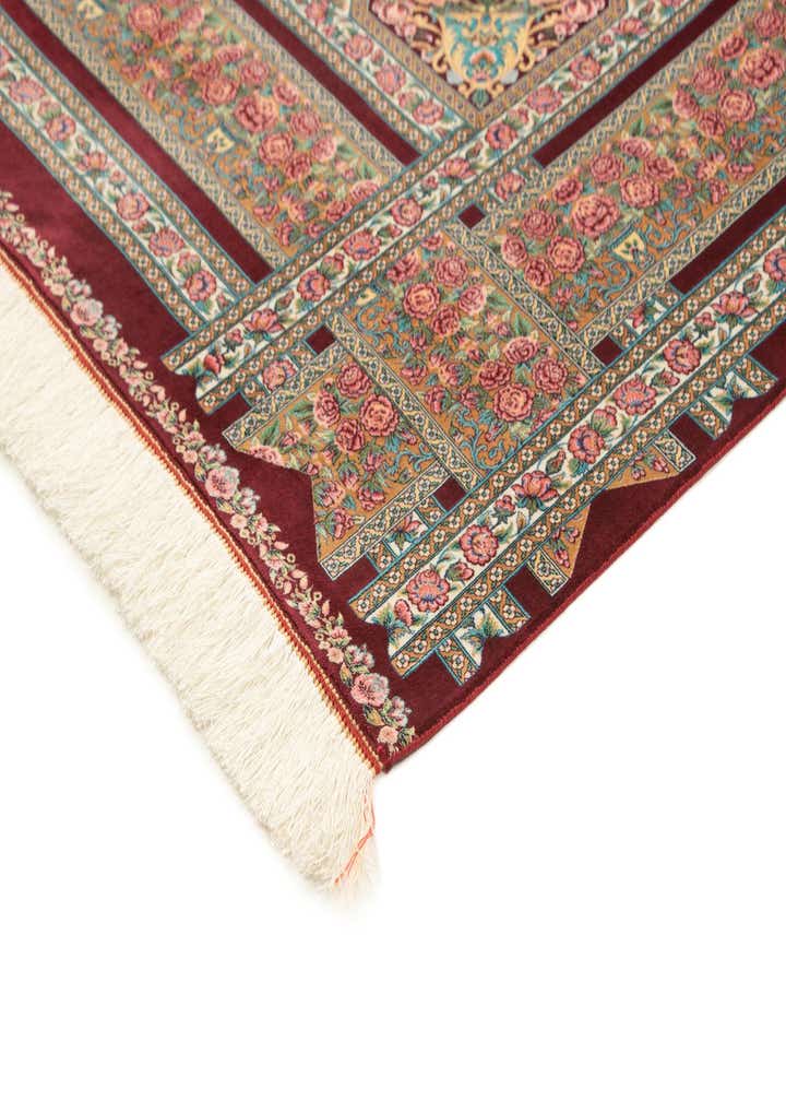6' 6 x 9' 7 Ghom Design Rug