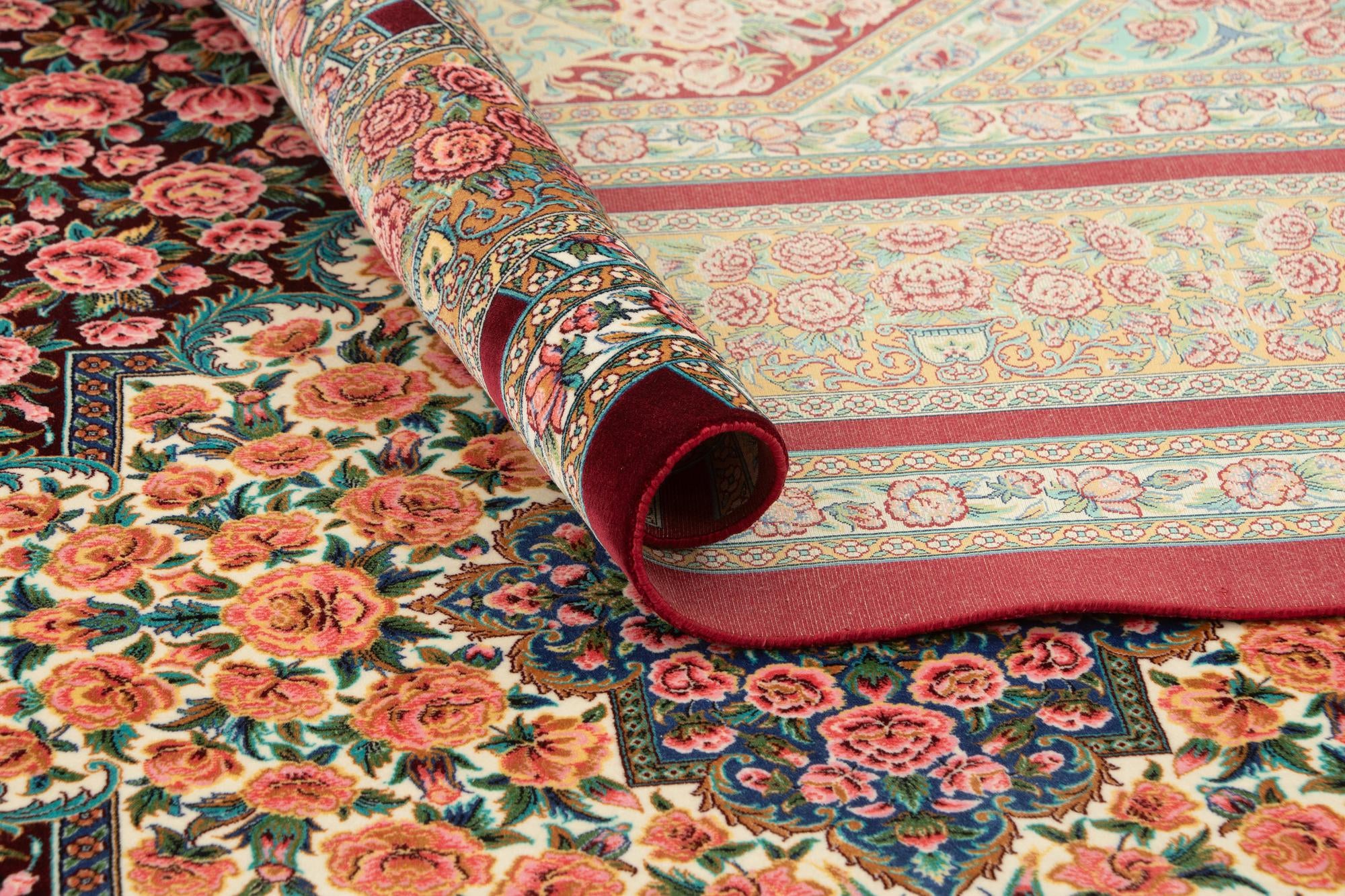 6' 6 x 9' 7 Ghom Design Rug