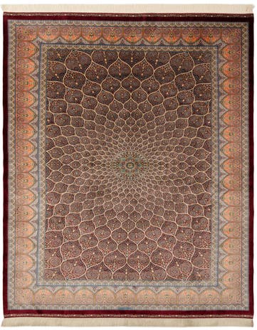 6' 6 x 9' 6 Ghom Design Rug