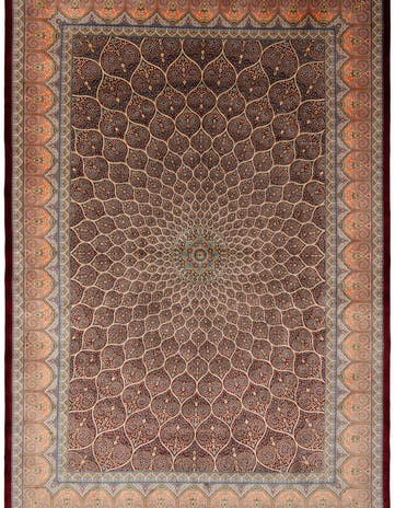 6' 6 x 9' 6 Ghom Design Rug