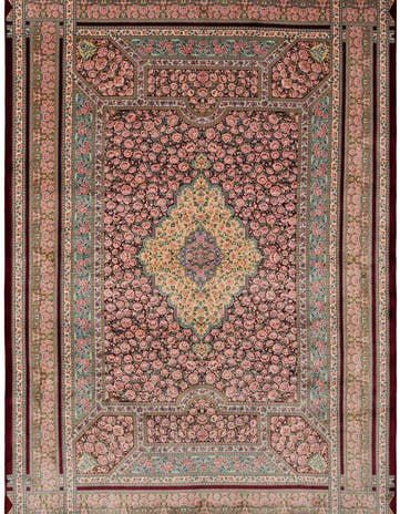 6' 6 x 9' 8 Ghom Design Rug