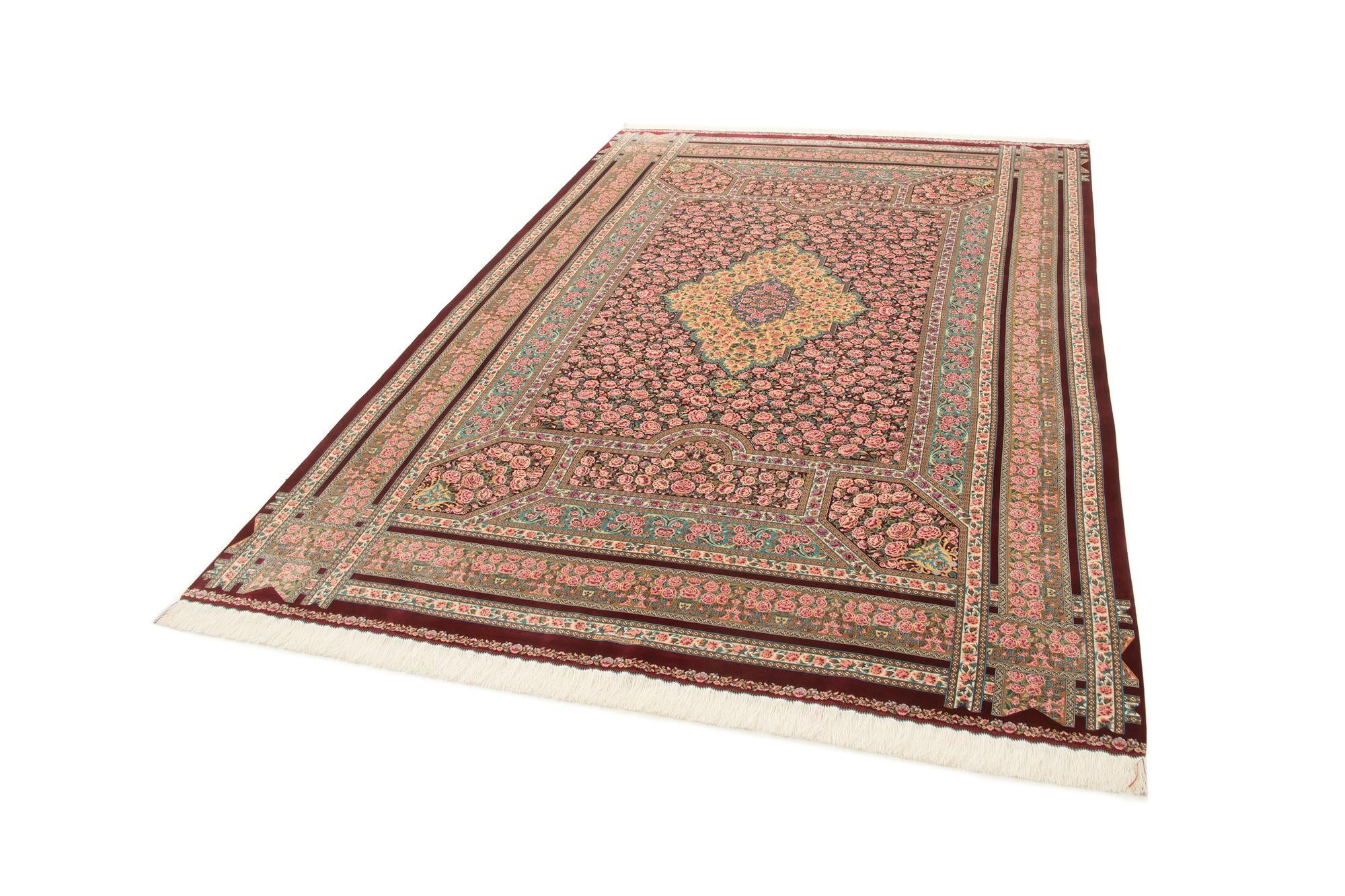 6' 6 x 9' 8 Ghom Design Rug