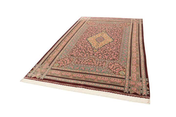 6' 6 x 9' 8 Ghom Design Rug