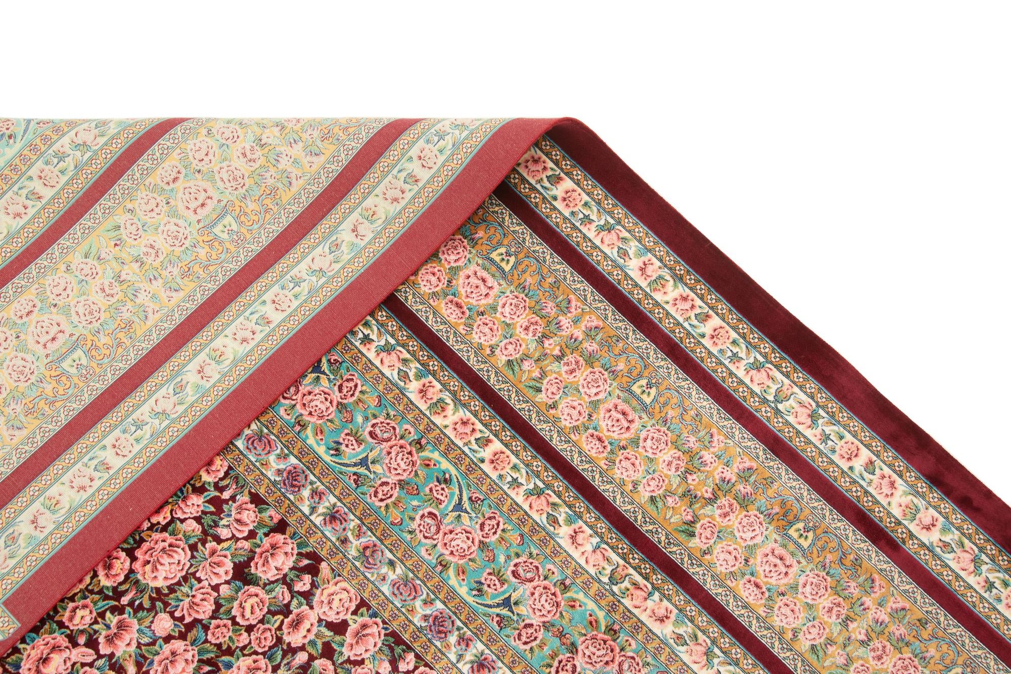 6' 6 x 9' 8 Ghom Design Rug