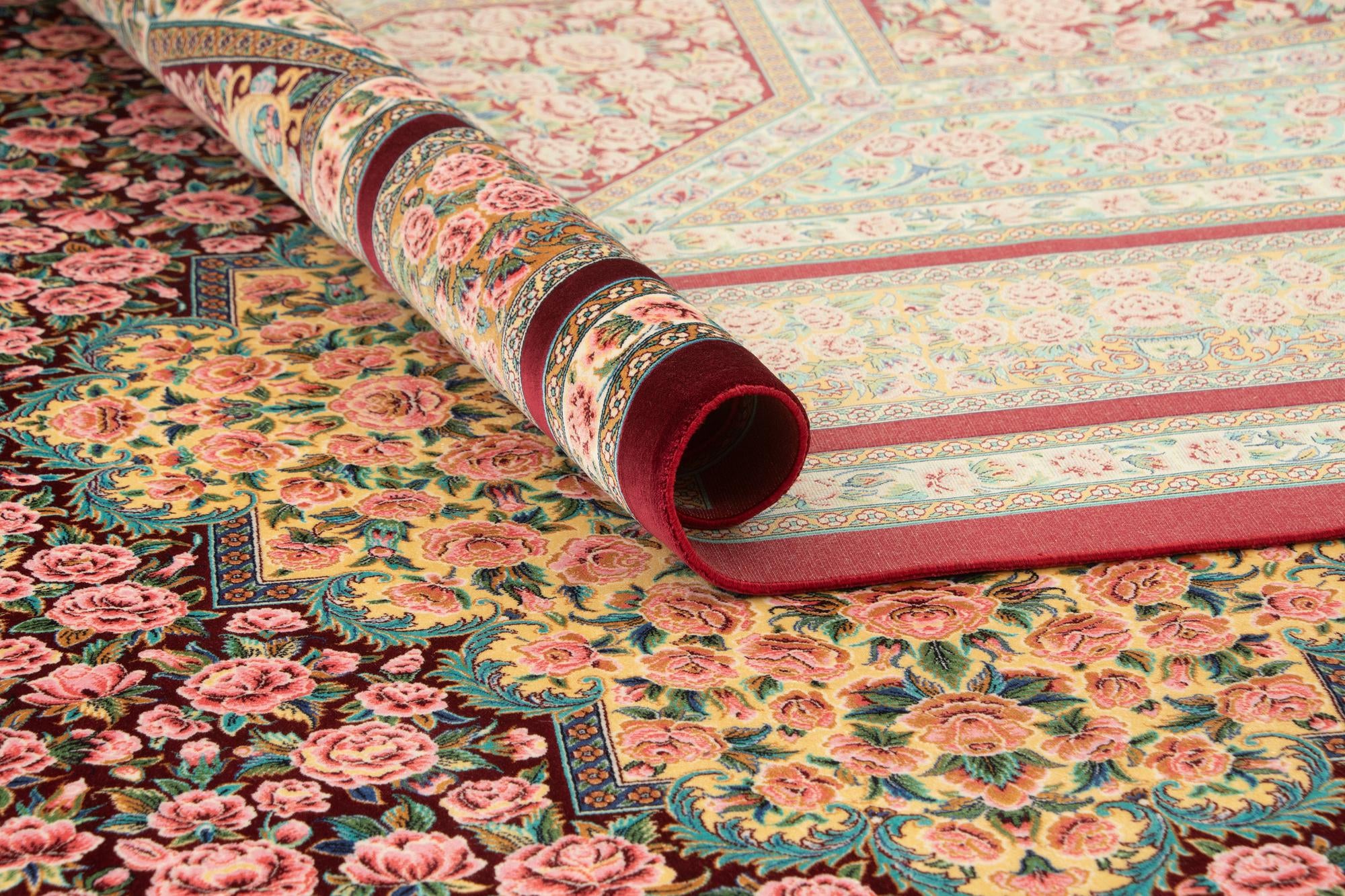 6' 6 x 9' 8 Ghom Design Rug