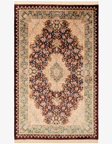 5' 8 x 8' 11 Ghom Design Rug
