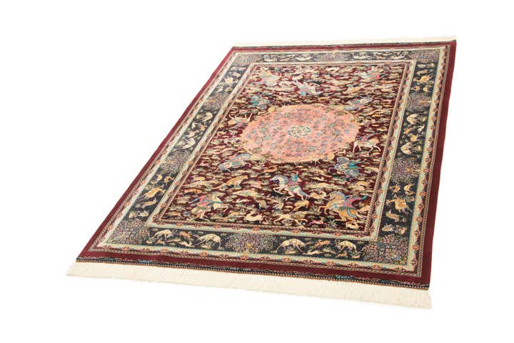 4' 4 x 6' 4 Ghom Design Rug