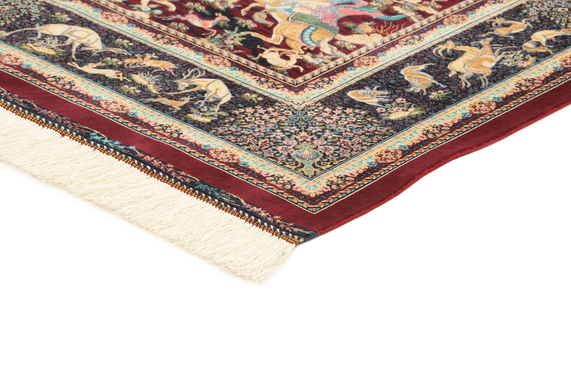 4' 4 x 6' 4 Ghom Design Rug