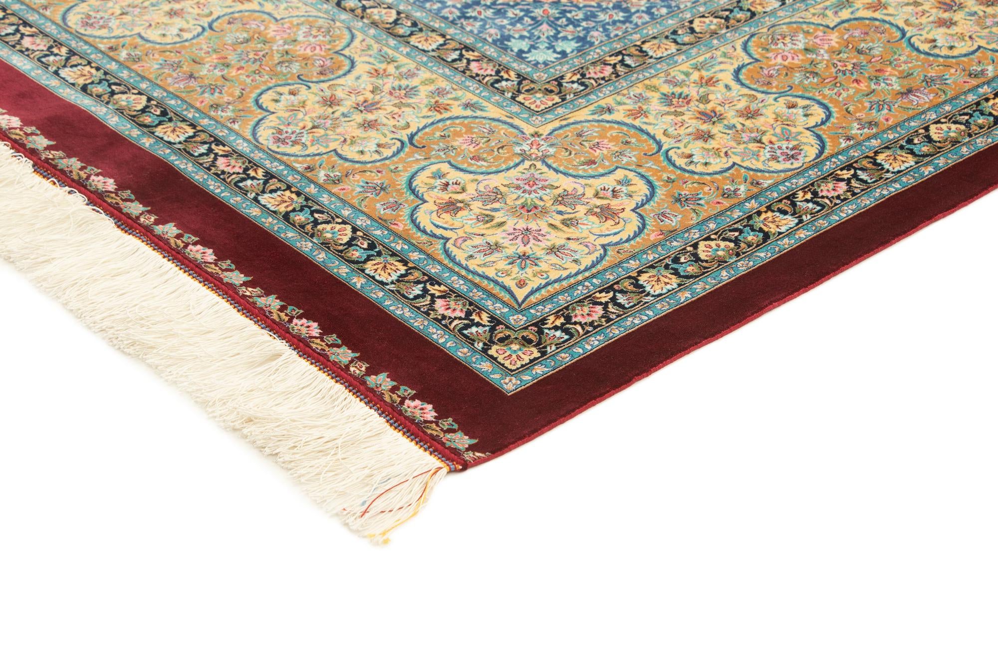 6' 6 x 9' 8 Ghom Design Rug