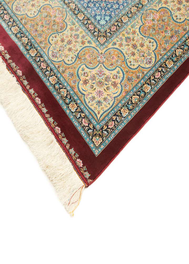 6' 6 x 9' 8 Ghom Design Rug