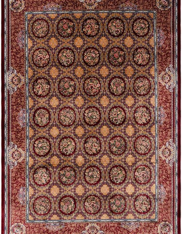 6' 6 x 9' 7 Ghom Design Rug