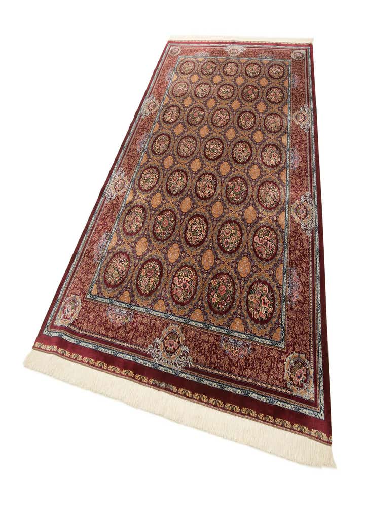 6' 6 x 9' 7 Ghom Design Rug