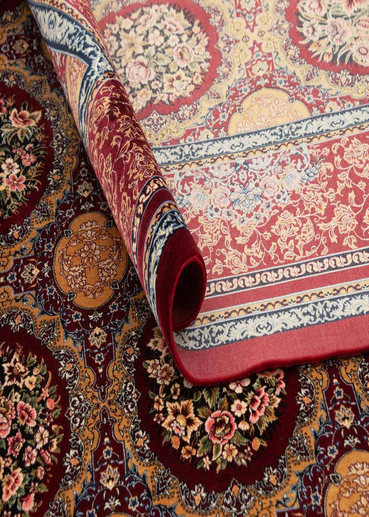 6' 6 x 9' 7 Ghom Design Rug