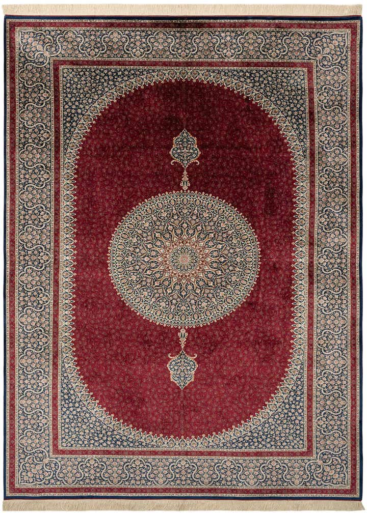 6' 5 x 9' 11 Ghom Design Rug