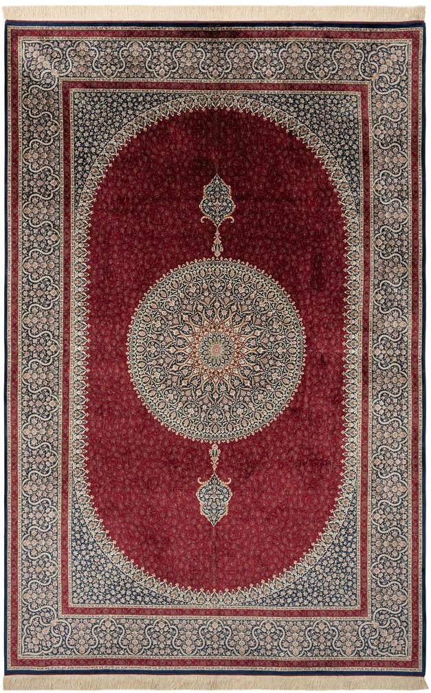 6' 5 x 9' 11 Ghom Design Rug