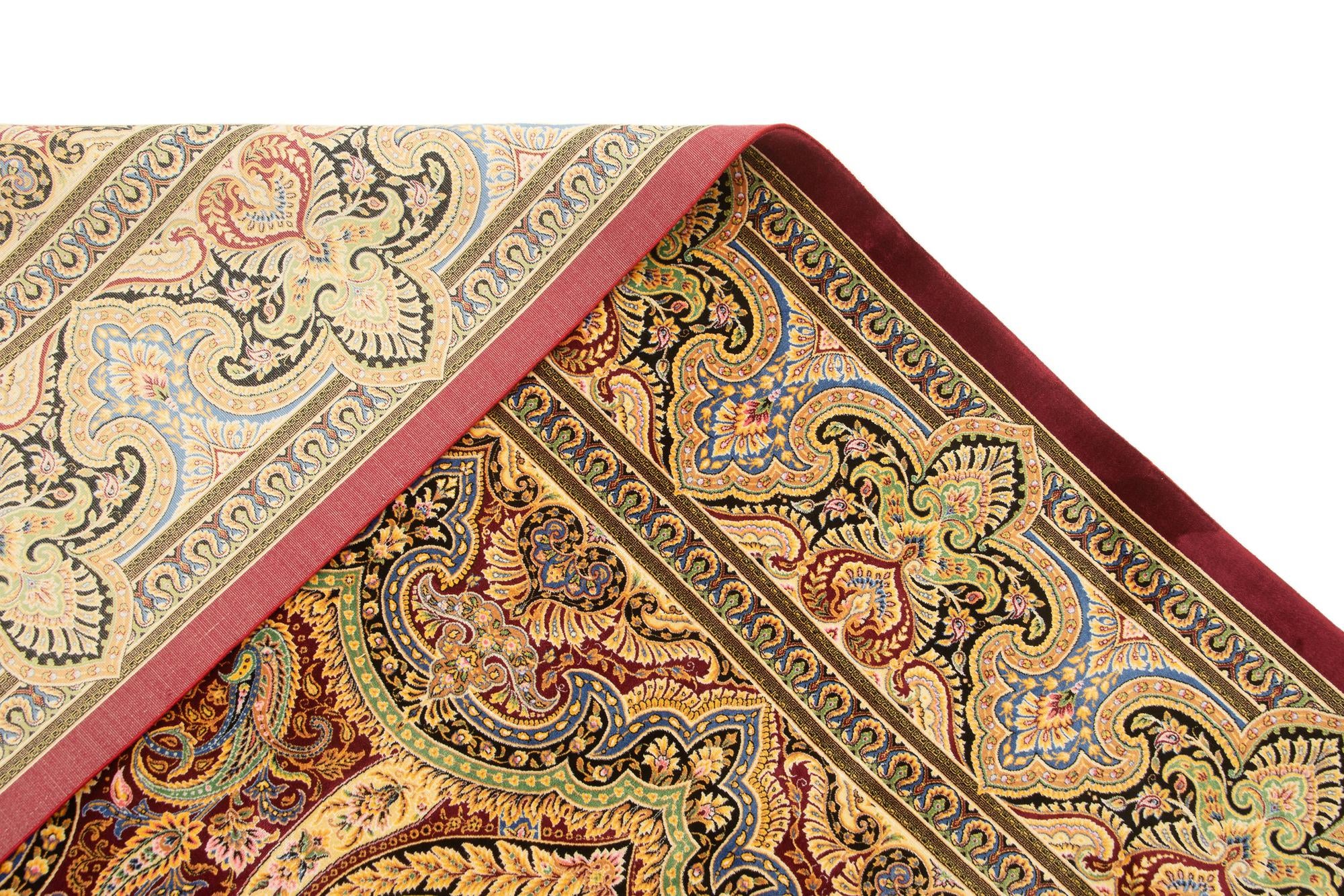 6' 5 x 9' 7 Ghom Design Rug