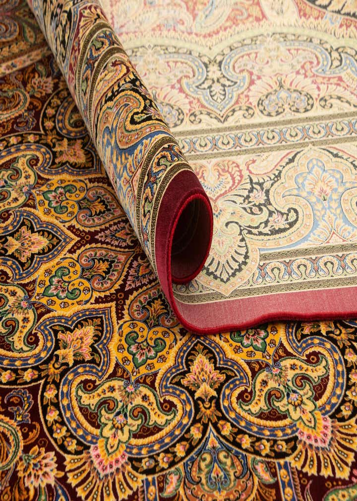 6' 5 x 9' 7 Ghom Design Rug