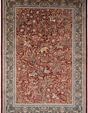 6' 6 x 9' 7 Ghom Design Rug