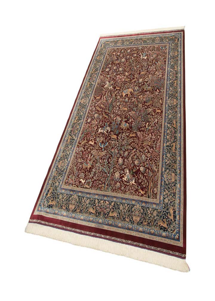 6' 6 x 9' 7 Ghom Design Rug
