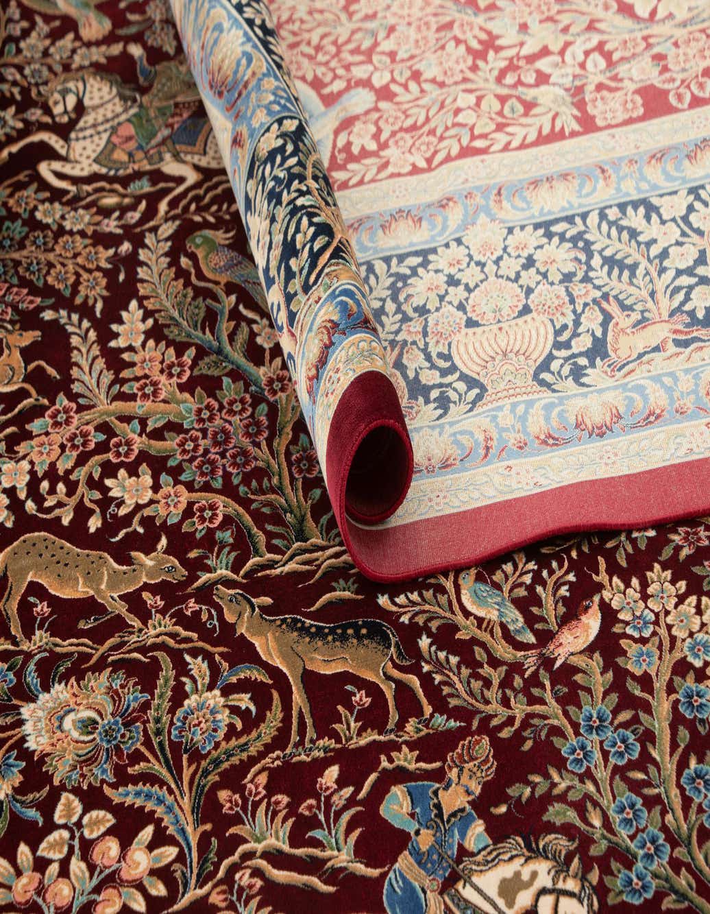 6' 6 x 9' 7 Ghom Design Rug