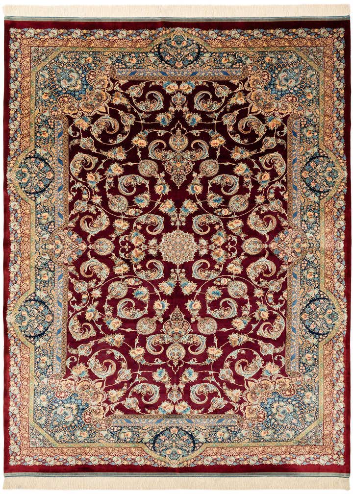 6' 6 x 9' 7 Ghom Design Rug