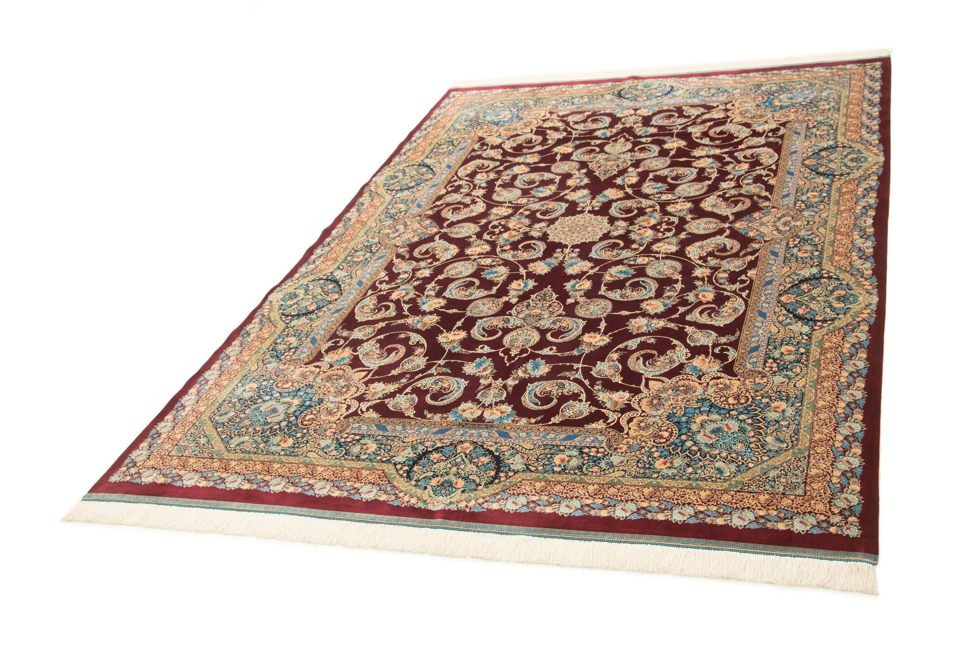 6' 6 x 9' 7 Ghom Design Rug