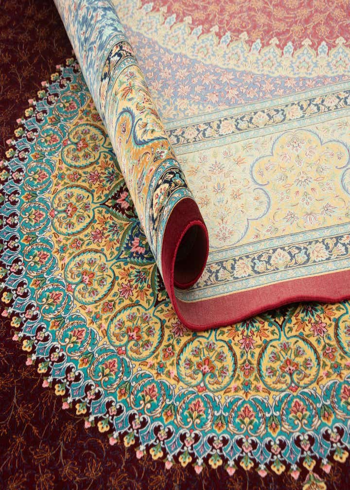 6' 5 x 9' 7 Ghom Design Rug